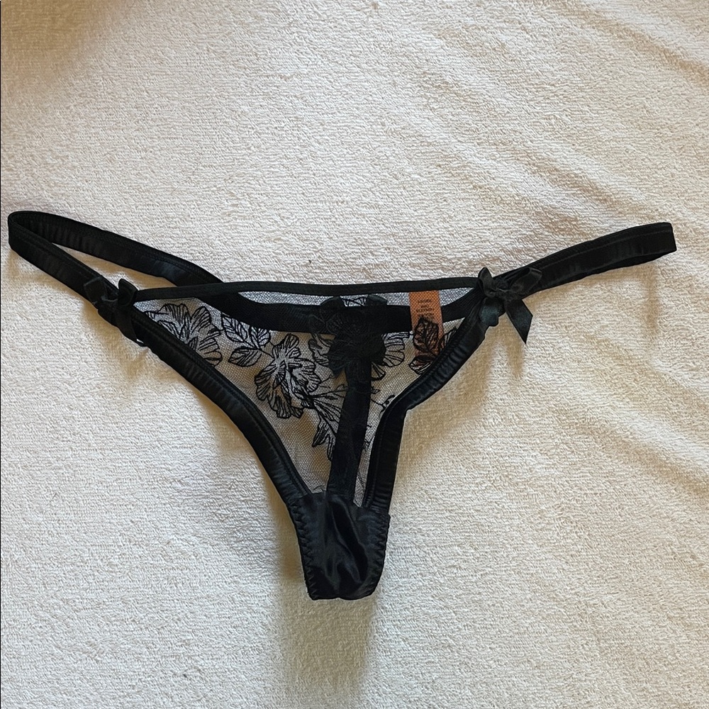 Agent Provocateur Black Lace Thong